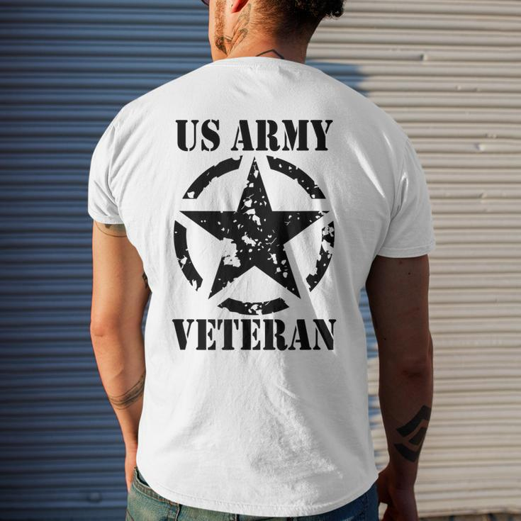 Us Army Star Green Military Distressed Forces Gear Mens Back Print T-shirt Gifts for Him