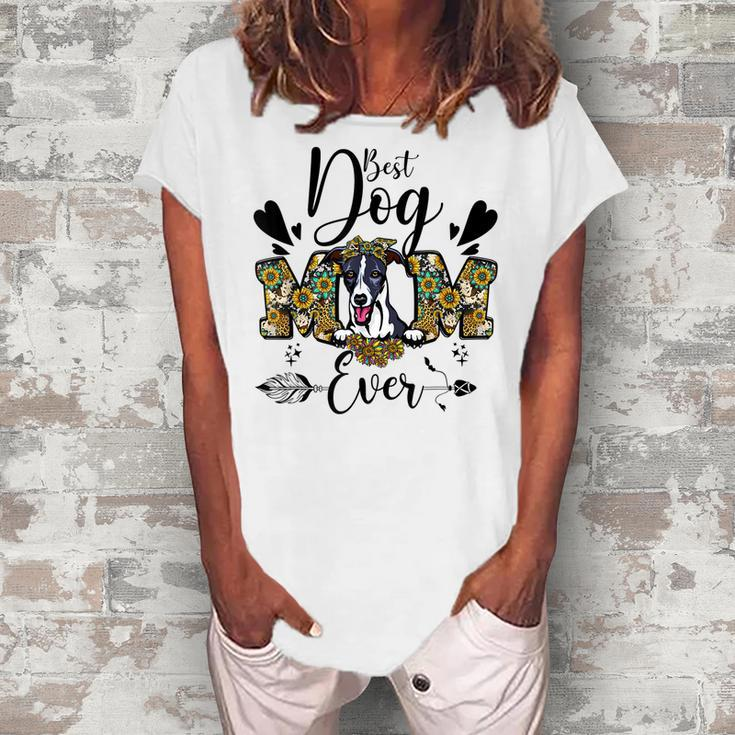 Best Dog Mom Ever Cute Whippet Dog Lover Women's Loosen T-shirt