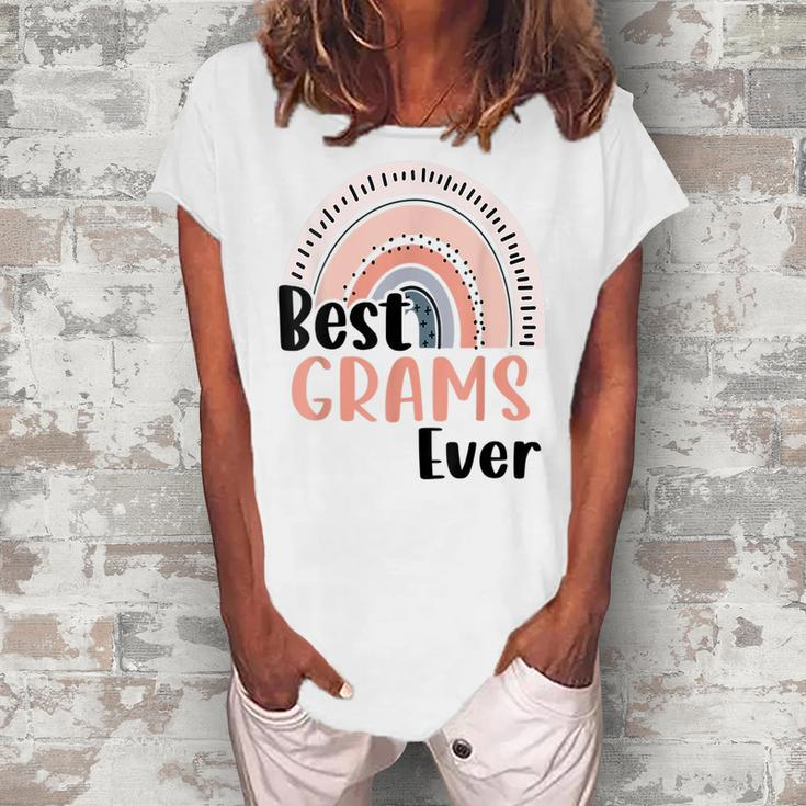 Best Grams Ever Boho Rainbow Mommy Grandma Women's Loosen T-shirt