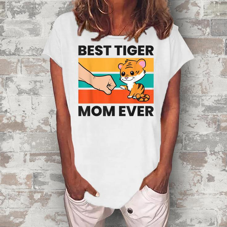 Best Tiger Mom Ever Cute Tiger Women's Loosen T-shirt