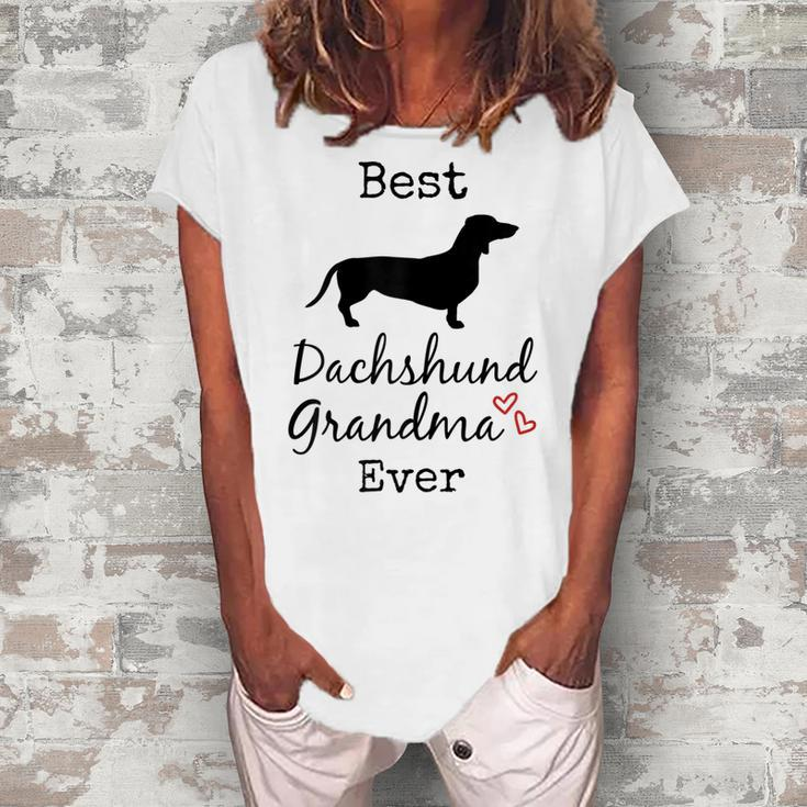 Dachshund Grandmother Dachshund Grandma Best Ever Women's Loosen T-shirt