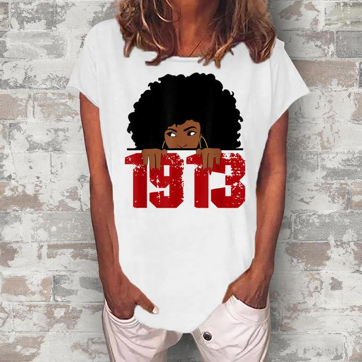 Delta 1913 Sorority Sigma Friend Paraphernalia Women's Loosen T-Shirt