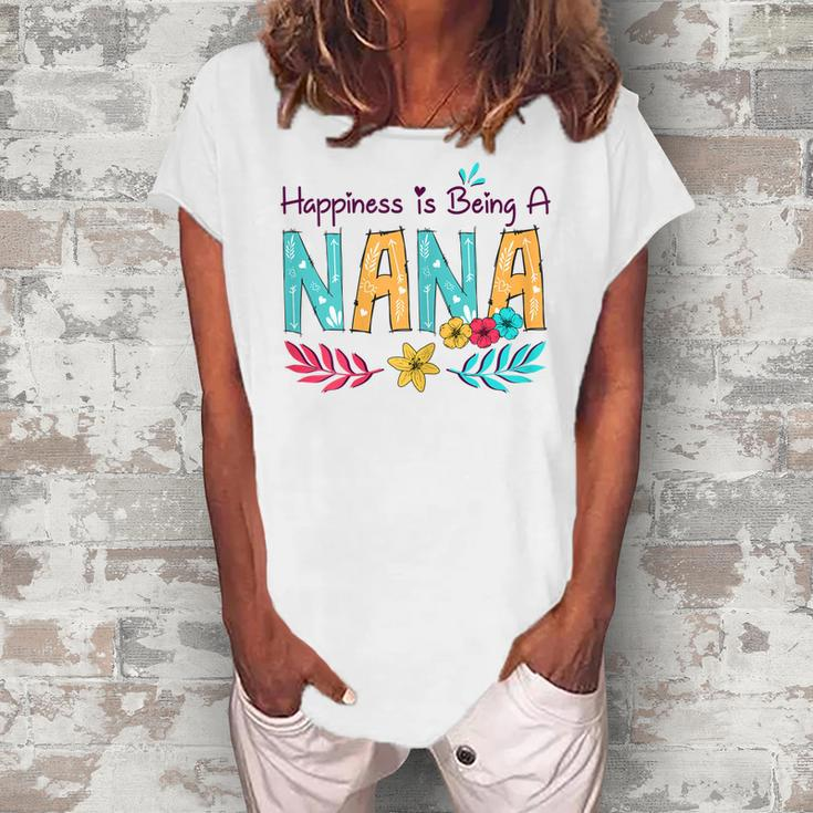 Happiness Is Being A Nana Grandma Women's Loosen T-Shirt