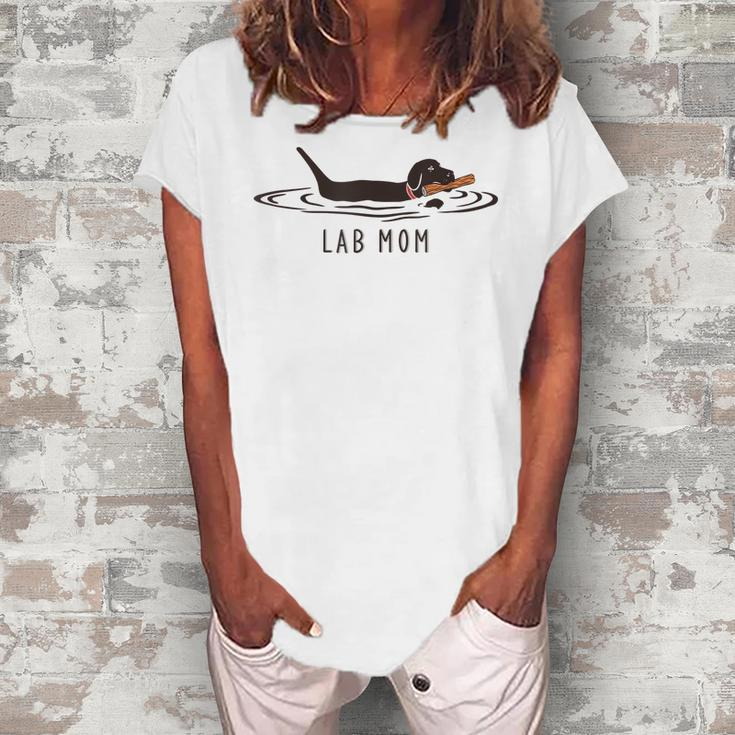 Lab Mom Labrador Retriever Dog Owner Women's Loosen T-Shirt