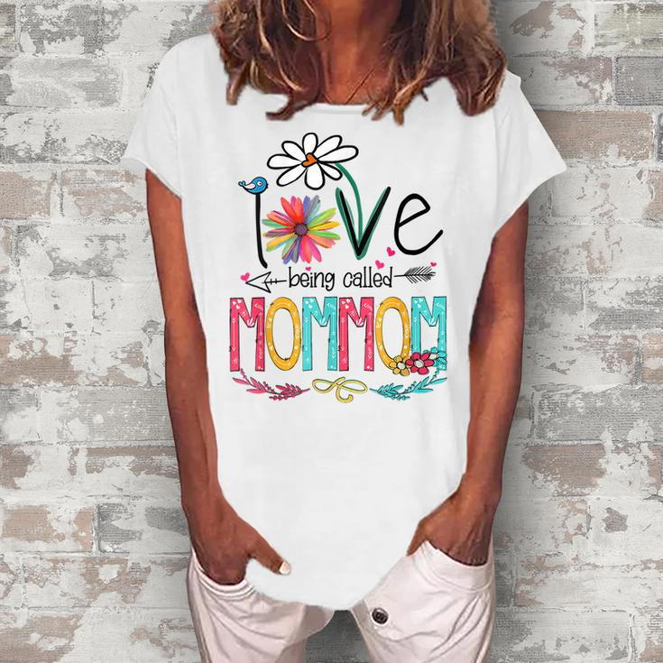 I Love Being Called Mommom Grandma Mimi Nana Gigi Lover Women's Loosen T-Shirt