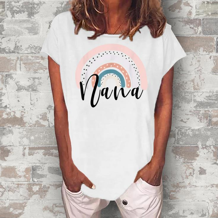 Nana Rainbow For Women Grandma From Grandkids Women's Loosen T-Shirt
