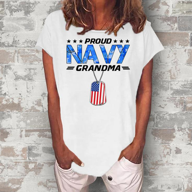 Nwu Proud Navy Grandma Women's Loosen T-Shirt