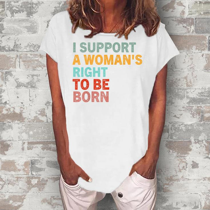 Pro Life Sarcastic Quote Feminist Cool Humor Pro Life Women's Loosen T-Shirt