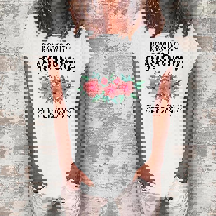 Promoted To Grandma Est 2019 New Grandma Women's Loosen T-Shirt