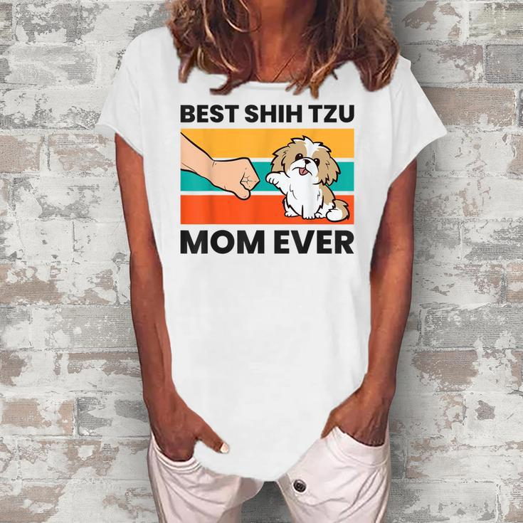 Shih Tzu Mama Best Shih Tzu Mom Ever Women's Loosen T-shirt