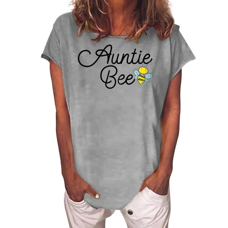 Auntie Bee Baby Shower Costume Cute Gender Reveal Women's Loosen T-Shirt