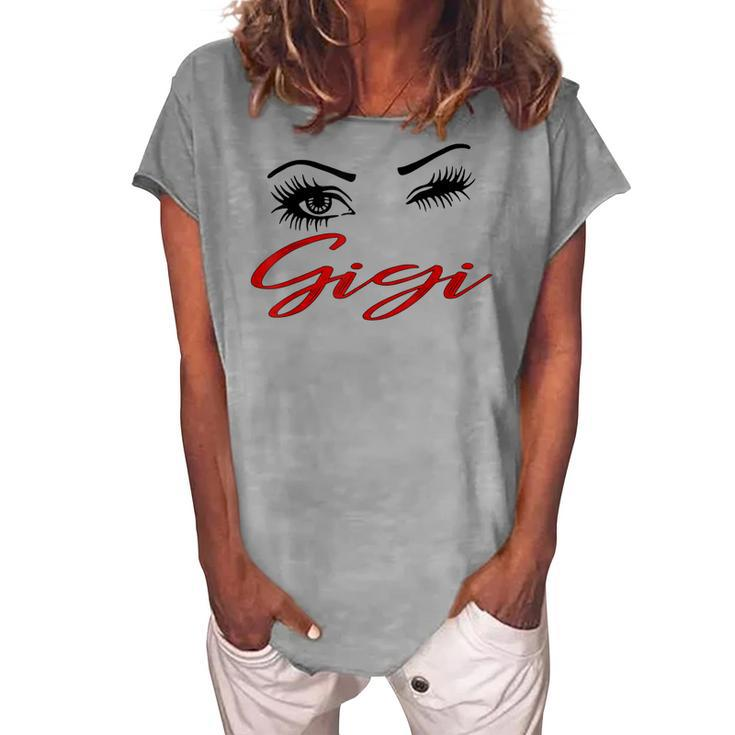 Eyes Gigi Grandma Eye Wink Mom Woman Women's Loosen T-Shirt