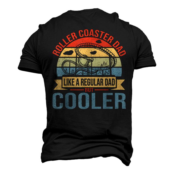Roller Coaster Dad Father Amusement Park Theme Park Men's 3D T-Shirt Back Print