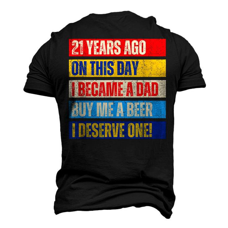 21St Birthday Son Daughter Dad Father 21 Years Needs A Beer Men's 3D T-Shirt Back Print