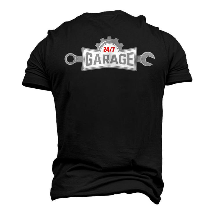 247 Garage Wrench Grease Monkey Mechanic Tool Men's 3D T-Shirt Back Print