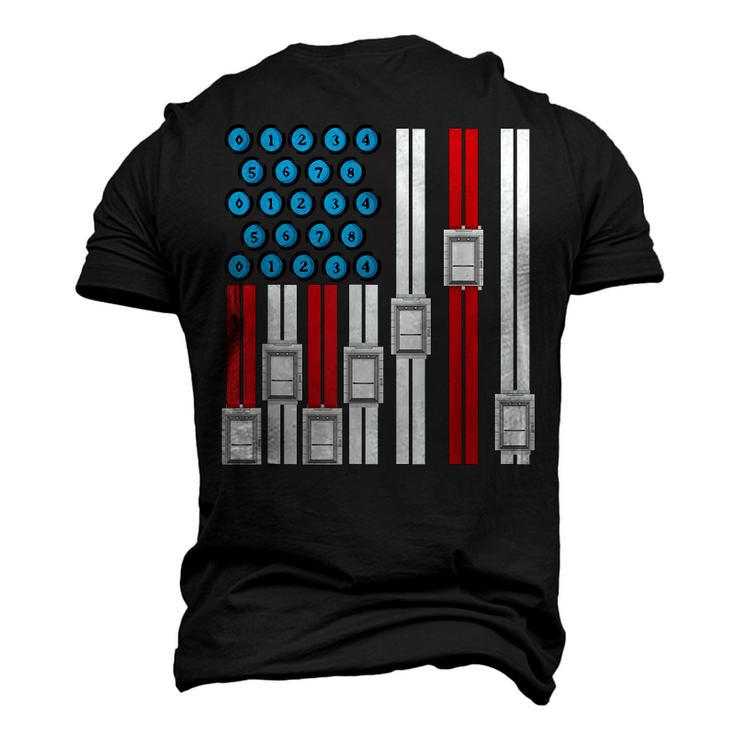 4Th Of July Elevator Mechanic Engineer Usa Elevator Men's 3D T-Shirt Back Print