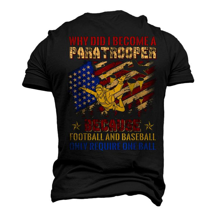 82Nd 101St Airborne Paratrooper Military Men's 3D T-Shirt Back Print