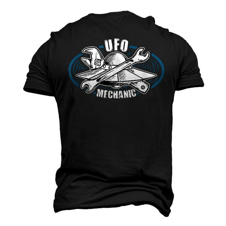 Alien Meme Ufo Mechanic For Flying Saucers Men's 3D T-Shirt Back Print