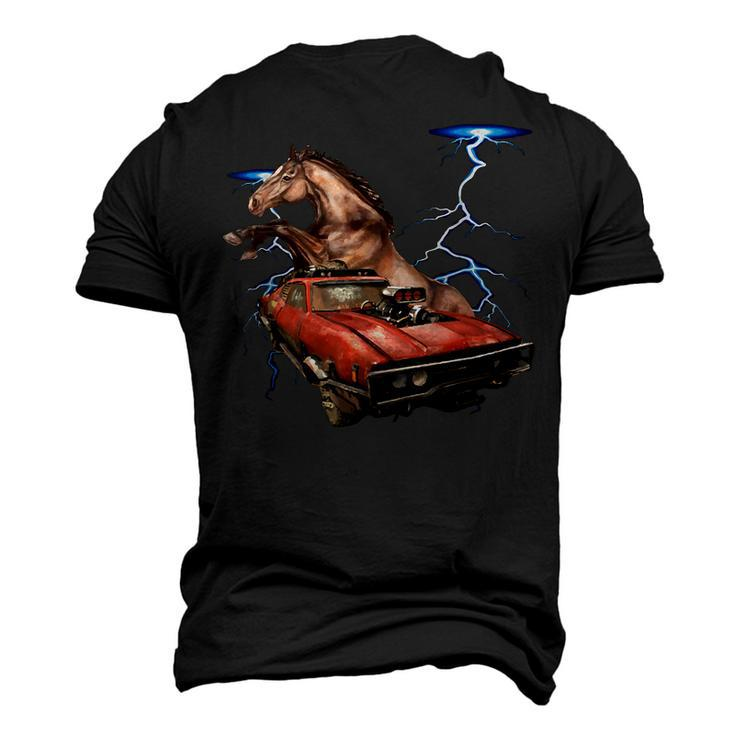 American Muscle Cars Thunderstorm Car Auto Mechanic Men's 3D T-Shirt Back Print