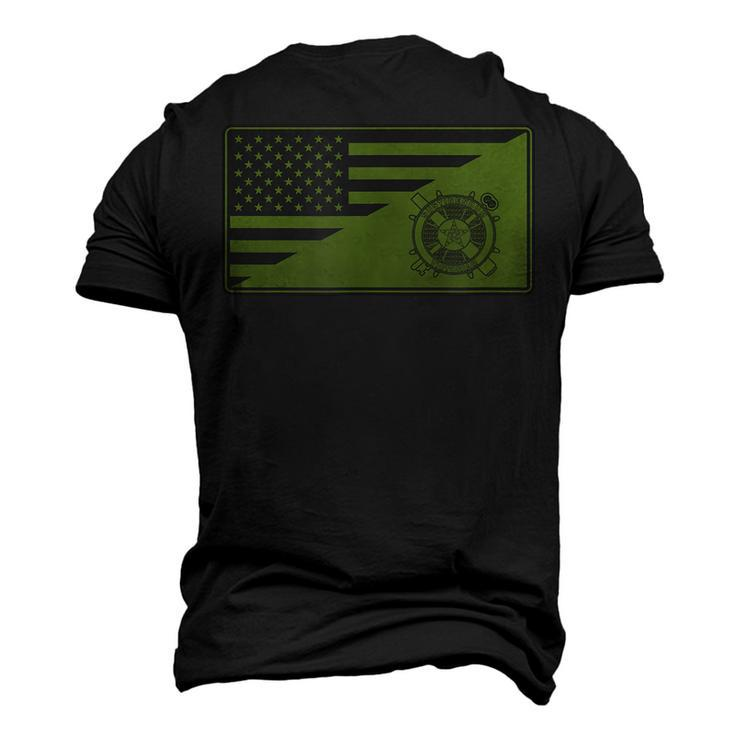Army Logistics Branch American Flag Men's 3D T-Shirt Back Print