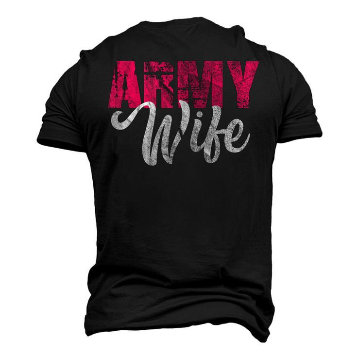 Army Wife Military Soldier Veterans Day Vintage Men's 3D T-Shirt Back Print