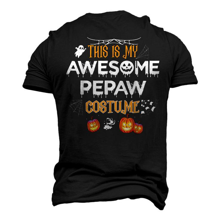 This Is My Awesome Grandpa Pepaw Costume Halloween Men's 3D T-Shirt Back Print
