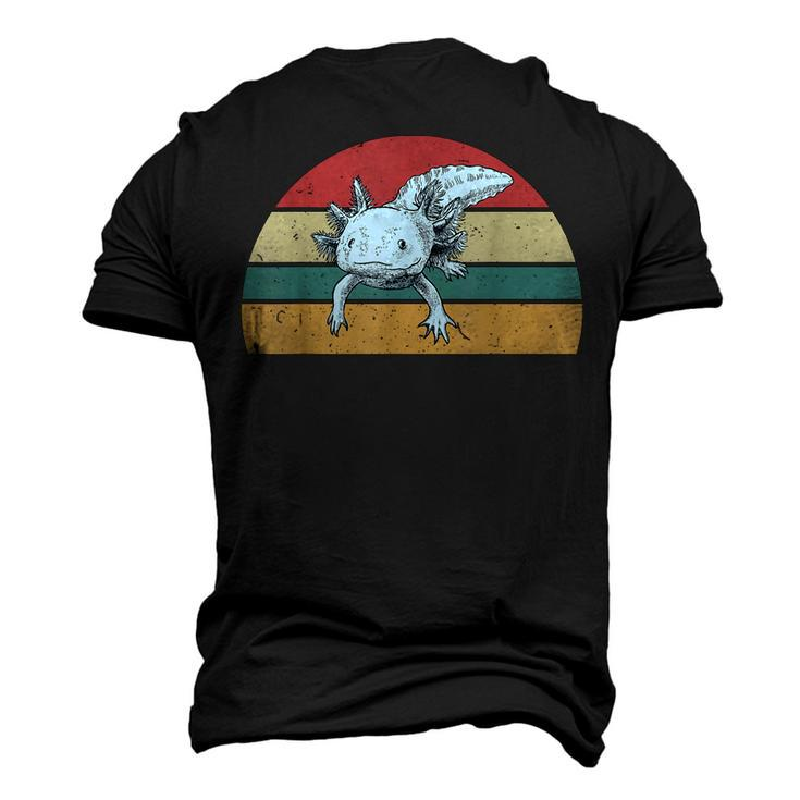 Axolotl Retro Mom Dad Kids Men Youth Boys Men's 3D T-Shirt Back Print