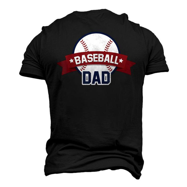 Baseball Dad Sport Coach Father Ball T Men's 3D T-Shirt Back Print