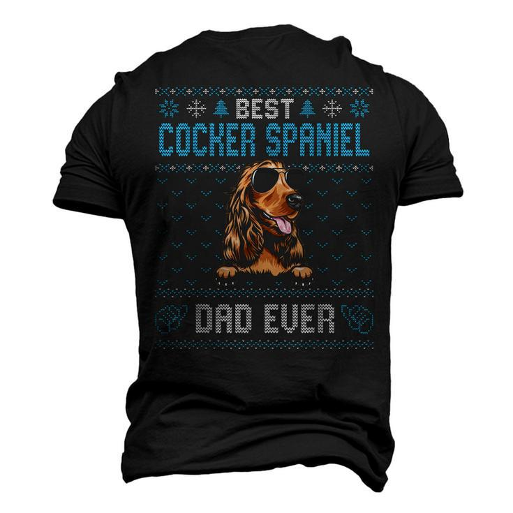 Best Cocker Spaniel Dad Ever Ugly Christmas For Dog Dad Men's 3D T-shirt Back Print