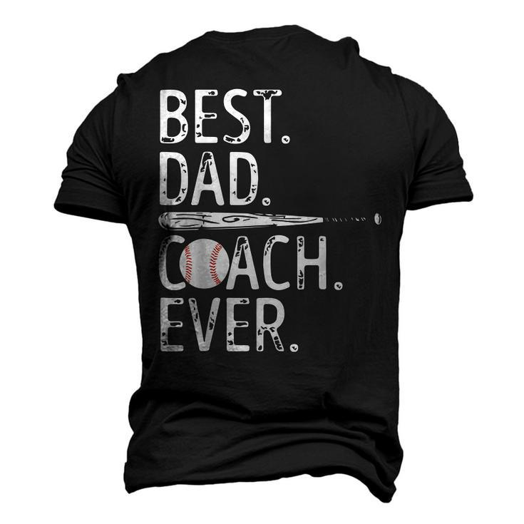 Best Dad Coach Ever Baseball Patriotic For Fathers Day Men's 3D T-shirt Back Print