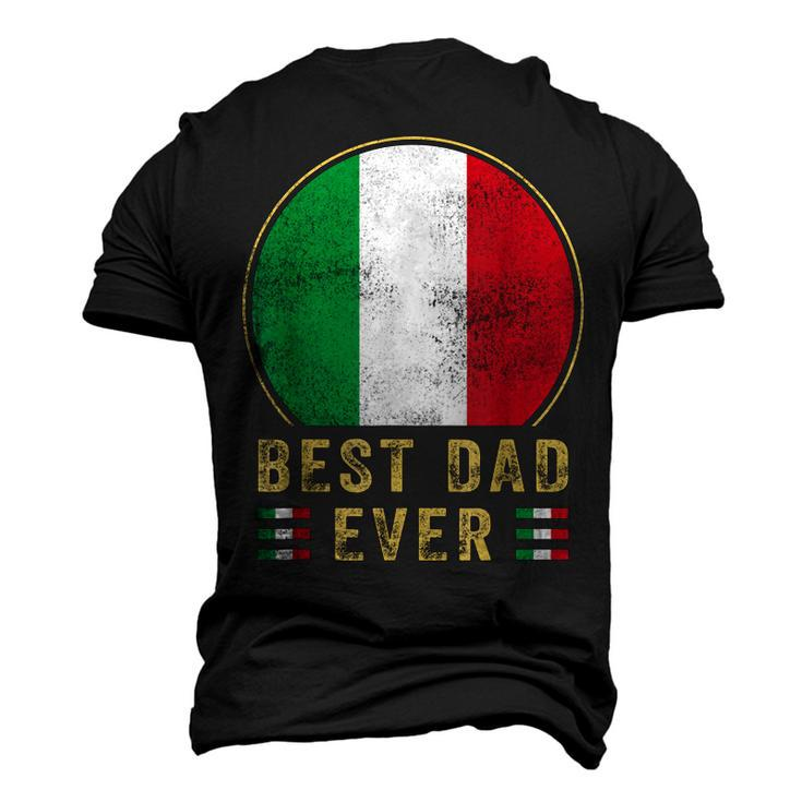 Best Dad Ever Italian Father Country Italy Flag Men's 3D T-shirt Back Print