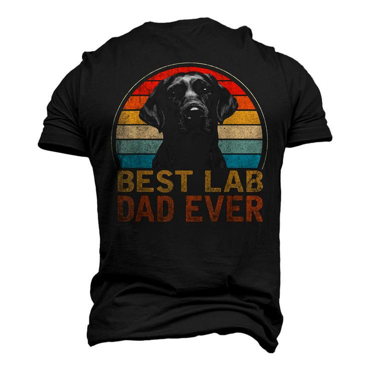 Best Lab Dad Ever Black Labrador Lover Fathers Day Men's 3D T-Shirt Back Print