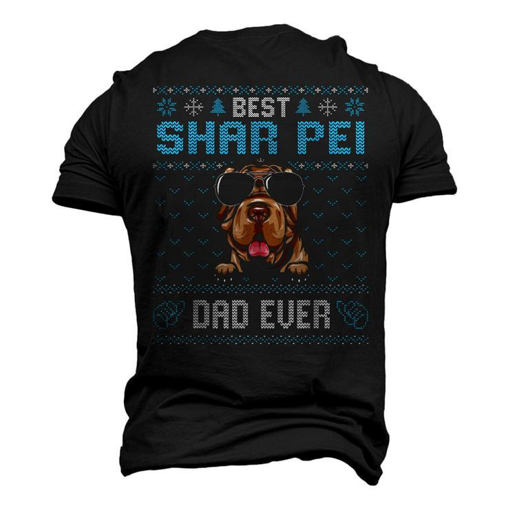 Best Shar Pei Dad Ever Ugly Christmas For Dog Dad Men's 3D T-shirt Back Print