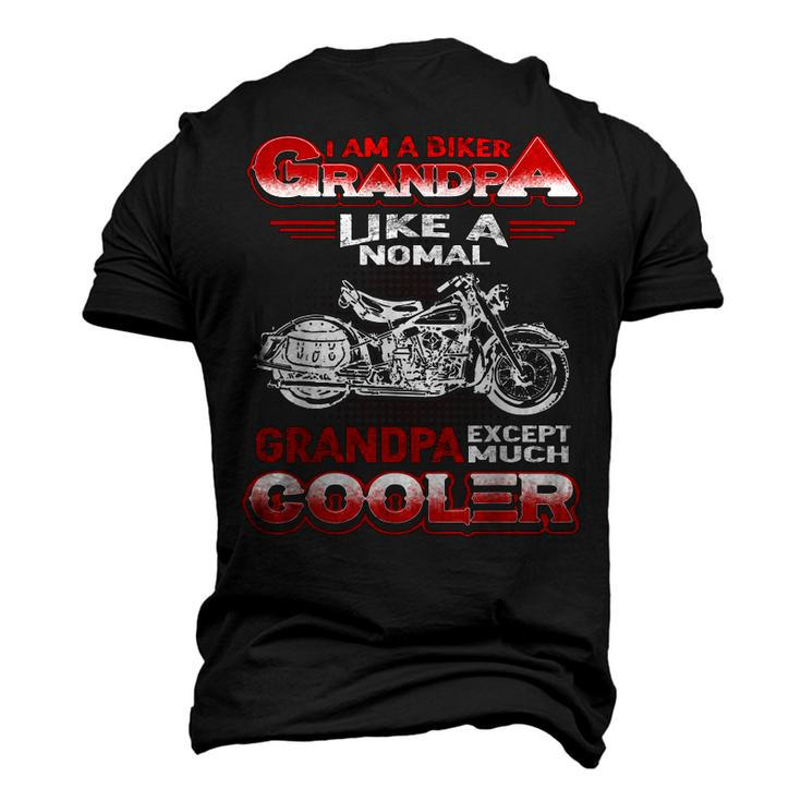 I Am A Biker Grandpa Cool Motorbike Chopper Men's 3D T-Shirt Back Print