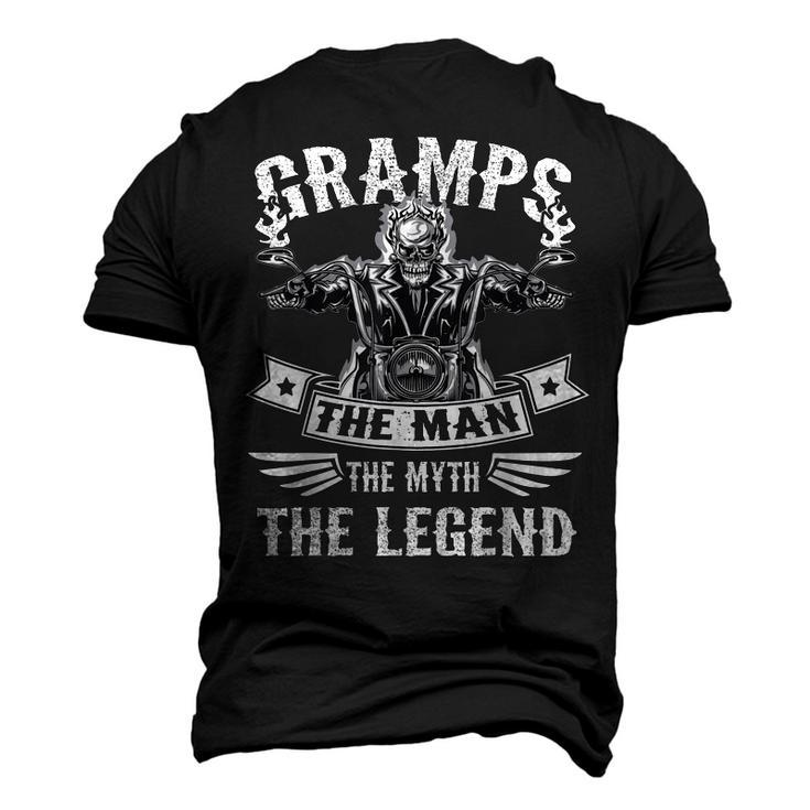 Biker Grandpa Gramps The Man Myth The Legend Motorcycle Men's 3D T-shirt Back Print