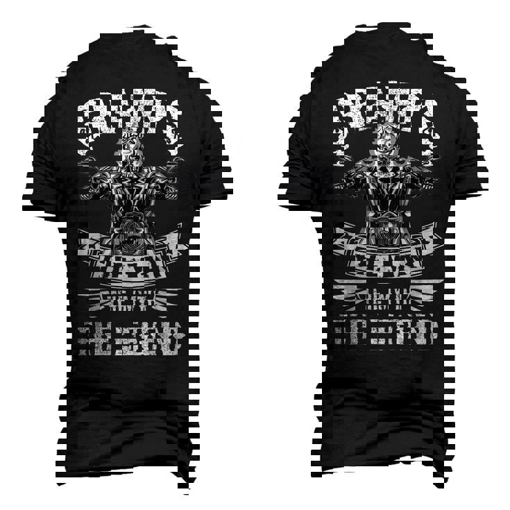 Biker Grandpa Gramps The Man Myth The Legend Motorcycle Men's 3D T-shirt Back Print