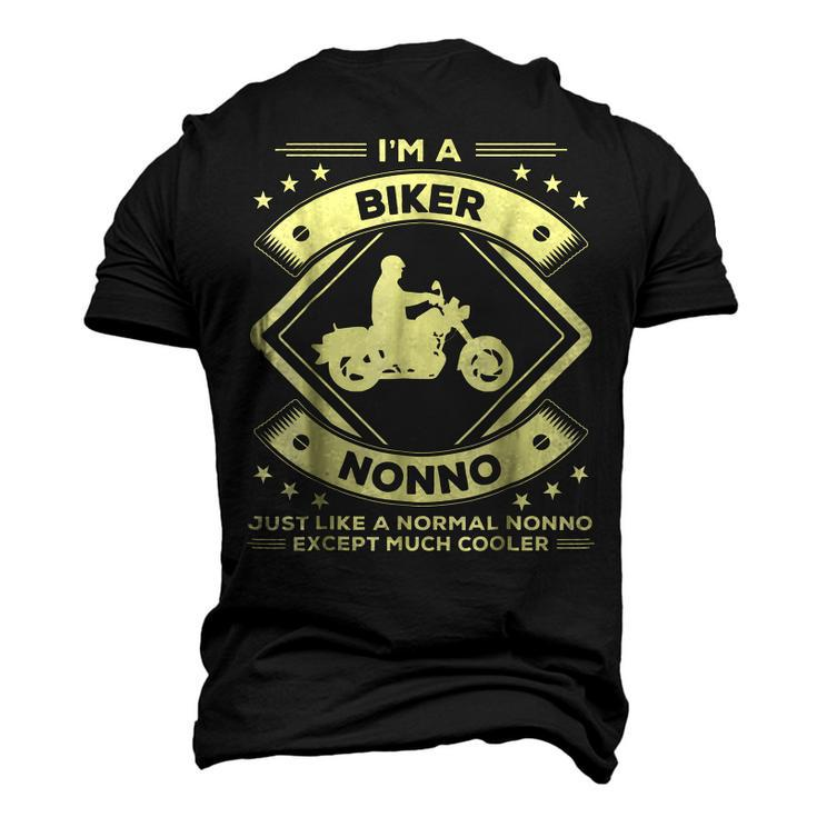Biker Nonno Biking For Grandpa Men's 3D T-Shirt Back Print