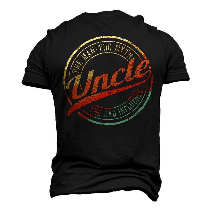 Birthday For Uncle The Man Myth Bad Influence Men's 3D T-Shirt Back Print