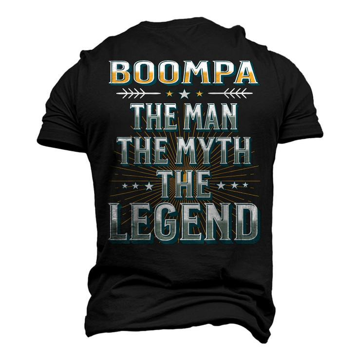 Boompa The Man The Myth The Legend Fathers Day Grandad Men's 3D T-shirt Back Print