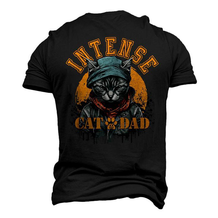 Cat Dad Instense Cats And Kittens Men's 3D T-Shirt Back Print