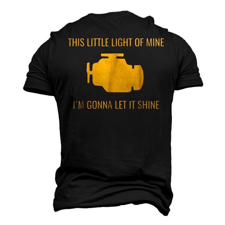 Check Engine Light Automotive Mechanic Men's 3D T-Shirt Back Print