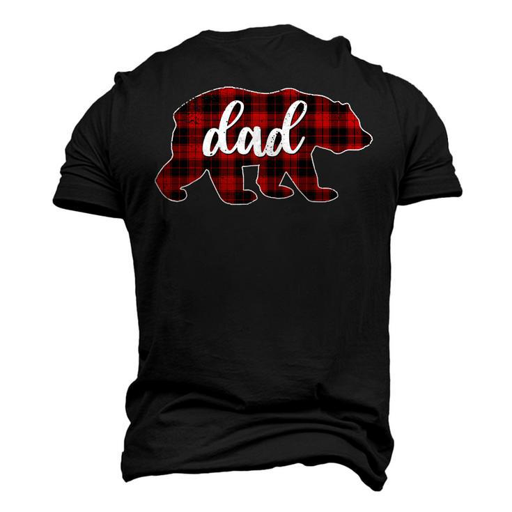 Christmas Red Plaid Dad Buffalo Matching Papa Pajama Men's 3D T-Shirt Back Print