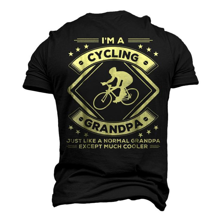 Cycling Grandpa Cycler Grandad Men's 3D T-Shirt Back Print