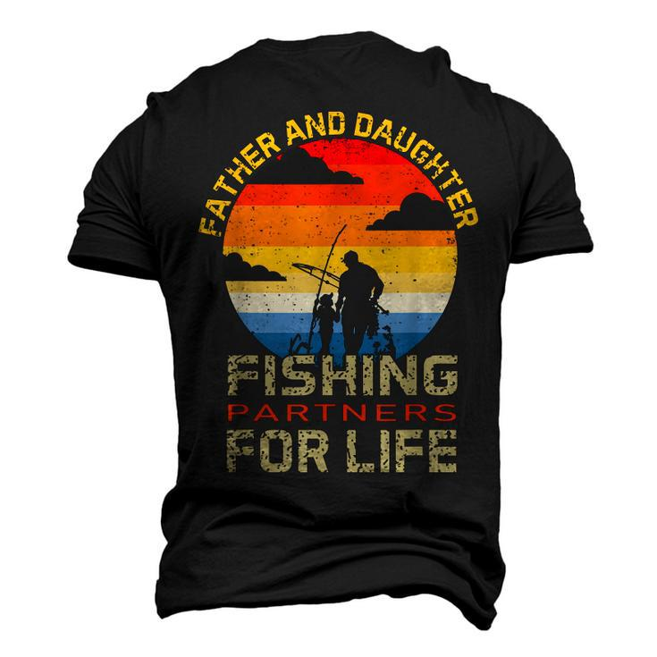 Dad And Daughter Fisherman Daddy Fishing Partners For Life Men's 3D T-Shirt Back Print