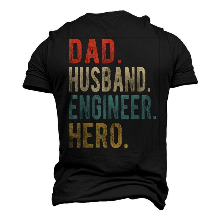 Dad Husband Engineer Hero Men's 3D T-Shirt Back Print