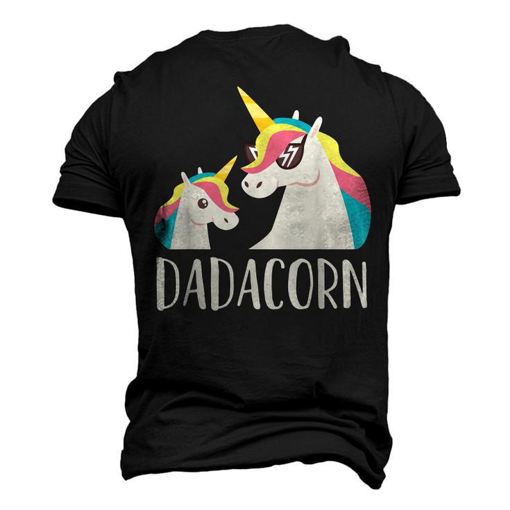 Dadacorn Father Daughter Unicorn Men's 3D T-Shirt Back Print