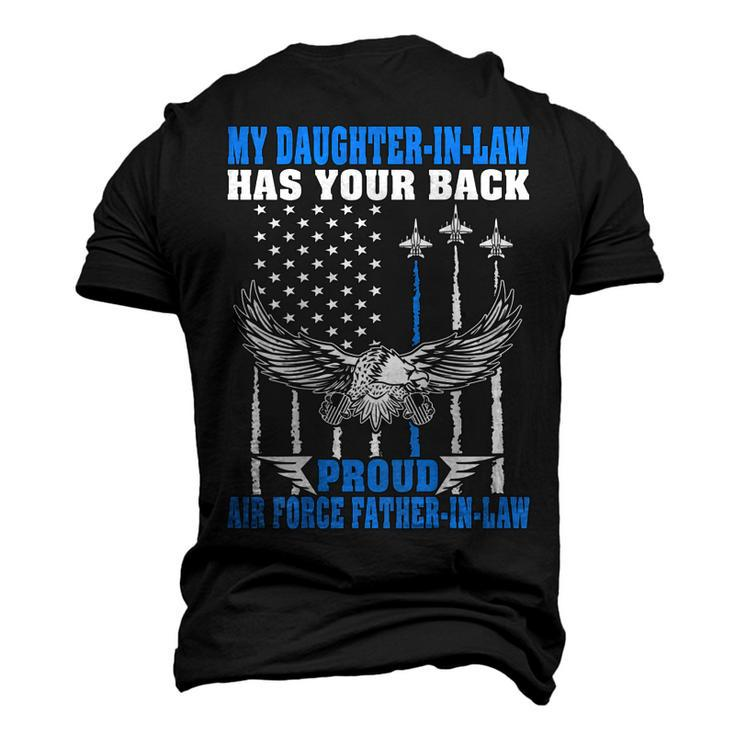 My Daughterinlaw Has Your Back Air Force Fatherinlaw Men's 3D T-Shirt Back Print