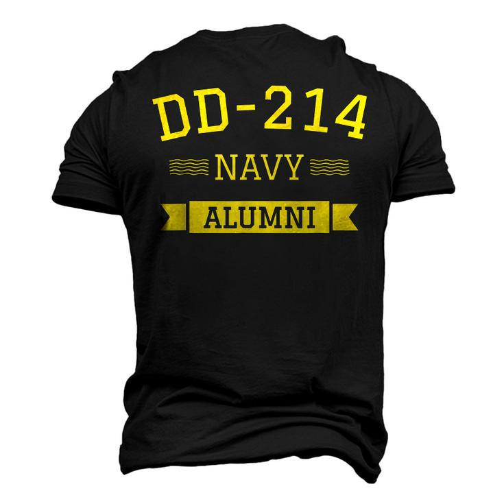 Dd214 Navy Alumni Veteran Retired Vintage Military Men's 3D T-Shirt Back Print