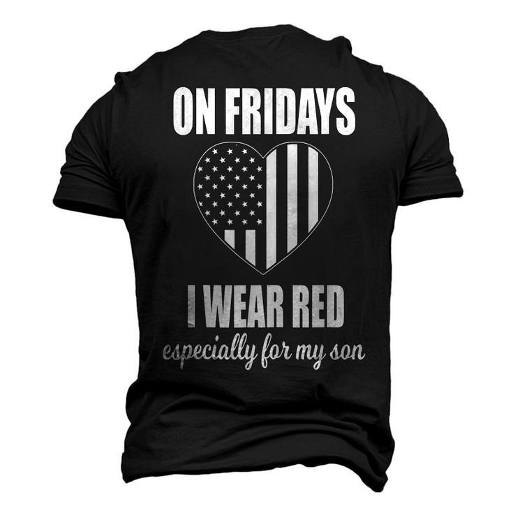 Deployed Son For Mom Red Friday Military Men's 3D T-Shirt Back Print