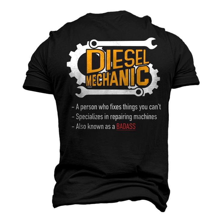 Diesel Mechanic Badass Trucker Car Guy Men's 3D T-Shirt Back Print